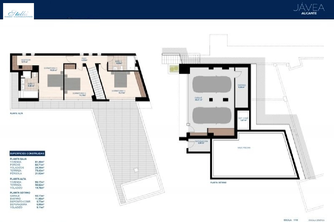 вилла in Javea(Tosalet 5) на продажу, жилая площадь 372 м², год постройки 2015, aircondition, поверхности суши 1000 м², 3 спальни, 2 ванная, pool, ref.: BI-JA.H-100-8