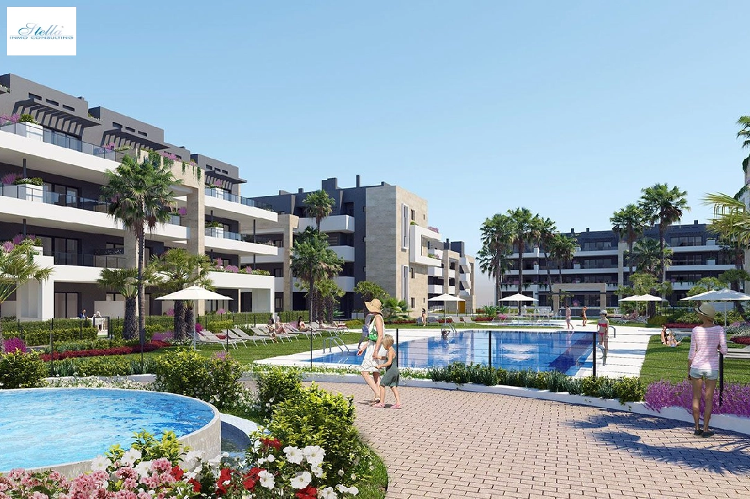 квартира на верхнем этаже in Playa Flamenca на продажу, жилая площадь 112 м², состояние Совершенно Новый, aircondition, 3 спальни, 2 ванная, pool, ref.: HA-PFN-100-A03-12