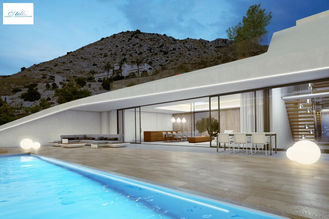 вилла in Altea(Paradiso) на продажу, жилая площадь 330 м², год постройки 2018, aircondition, поверхности суши 1000 м², 4 спальни, 4 ванная, pool, ref.: CA-H-1070-AMB-17