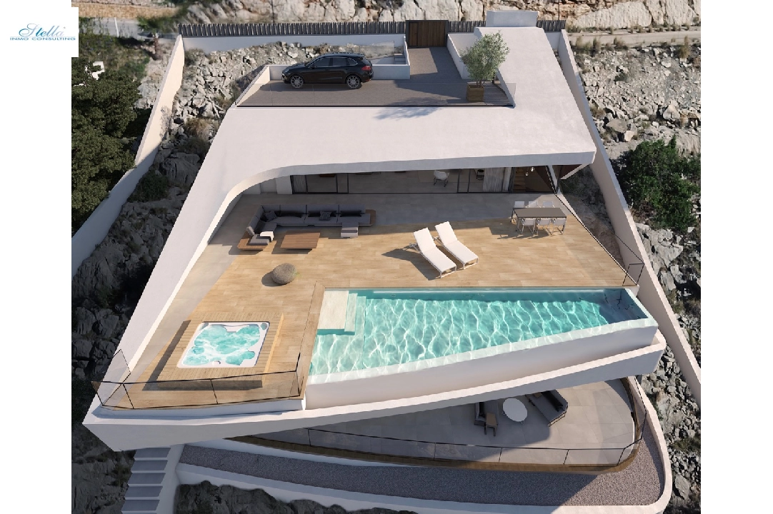 вилла in Altea(Paradiso) на продажу, жилая площадь 330 м², год постройки 2018, aircondition, поверхности суши 1000 м², 4 спальни, 4 ванная, pool, ref.: CA-H-1070-AMB-18