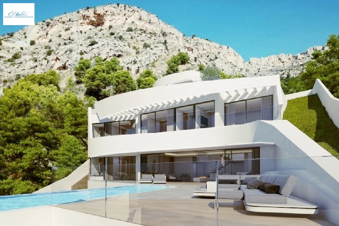 вилла in Altea на продажу, жилая площадь 400 м², год постройки 2018, aircondition, поверхности суши 1000 м², 4 спальни, 4 ванная, pool, ref.: CA-H-1071-AMB-2