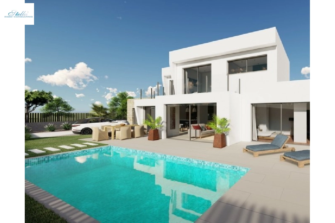 вилла in Calpe(Buenavista) на продажу, жилая площадь 220 м², год постройки 2019, aircondition, поверхности суши 850 м², 4 спальни, 3 ванная, pool, ref.: BI-CA.H-413-18