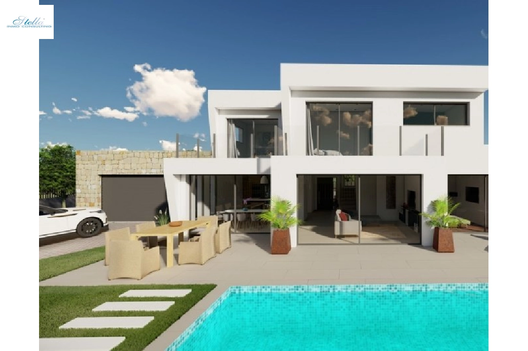 вилла in Calpe(Buenavista) на продажу, жилая площадь 220 м², год постройки 2019, aircondition, поверхности суши 850 м², 4 спальни, 3 ванная, pool, ref.: BI-CA.H-413-21