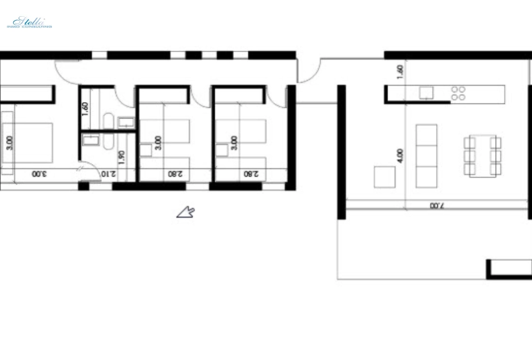 вилла in Pedreguer(Monte Solana) на продажу, жилая площадь 130 м², aircondition, поверхности суши 900 м², 3 спальни, 2 ванная, pool, ref.: BP-3311PED-3