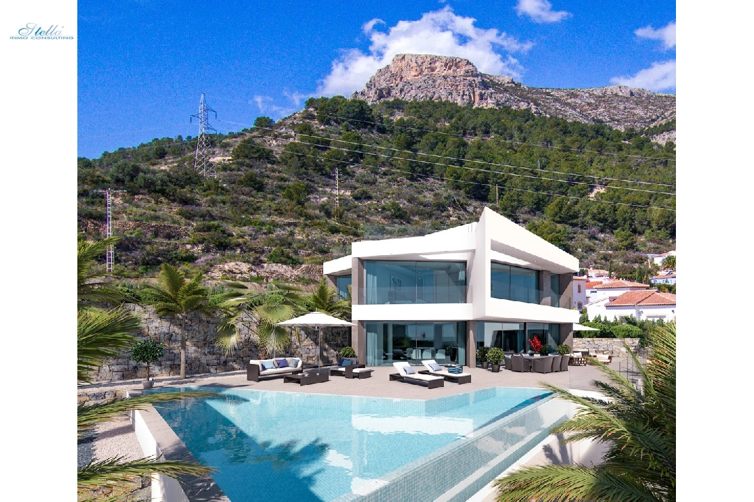 вилла in Calpe на продажу, жилая площадь 410 м², aircondition, поверхности суши 675 м², 4 спальни, 4 ванная, pool, ref.: CA-H-1371-AMB-9