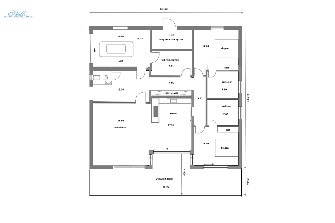 вилла in Javea(Montgo) на продажу, жилая площадь 226 м², aircondition, поверхности суши 1500 м², 3 спальни, 3 ванная, pool, ref.: BP-6251JAV-9