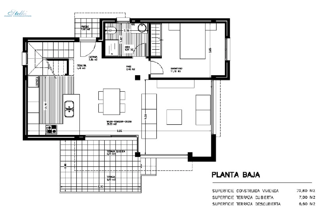 вилла in Denia-La Sella на продажу, жилая площадь 150 м², aircondition, поверхности суши 326 м², 3 спальни, 2 ванная, ref.: BP-3422SEL-4
