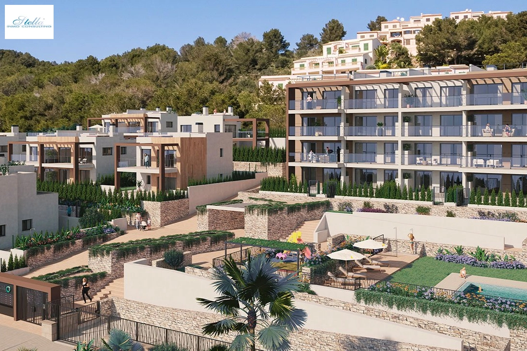 квартира на верхнем этаже in Font de Sa Cala на продажу, жилая площадь 138 м², состояние Совершенно Новый, aircondition, 3 спальни, 2 ванная, pool, ref.: HA-MLN-160-A02-4