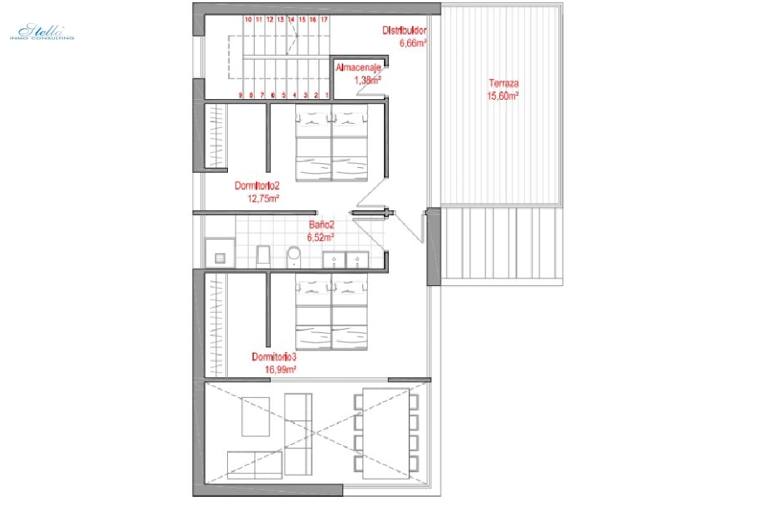 вилла in Polop(Lomas del Sol) на продажу, aircondition, поверхности суши 600 м², 3 спальни, 2 ванная, pool, ref.: BP-3435POL-4