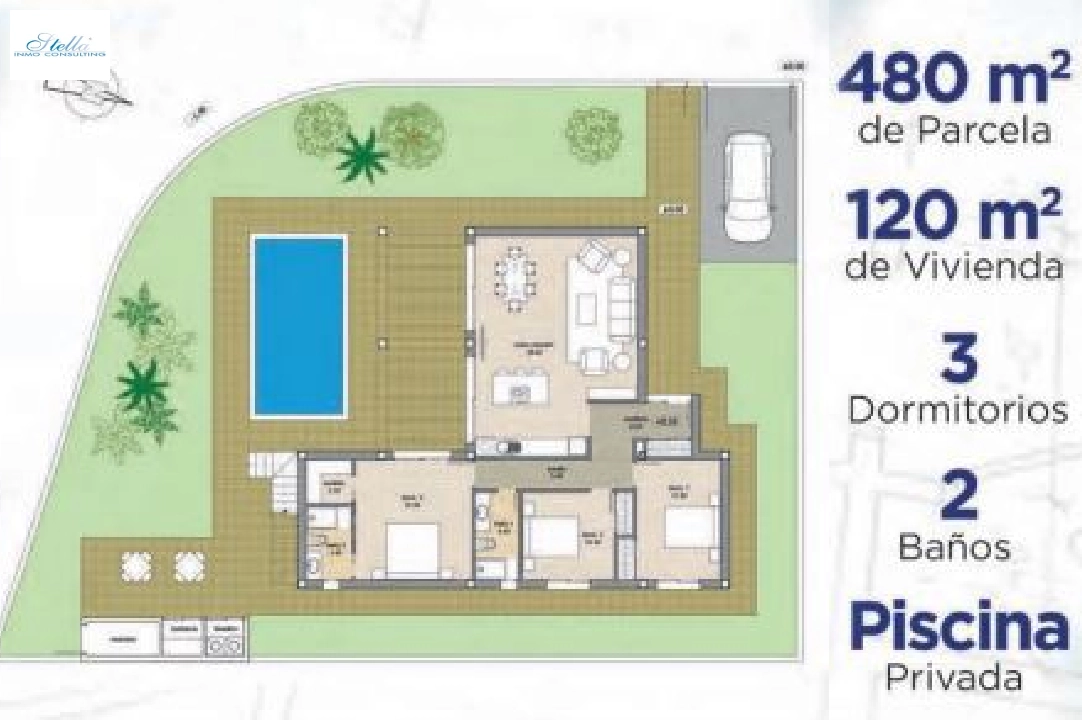 вилла in Polop(Lomas del Sol) на продажу, поверхности суши 480 м², 3 спальни, 2 ванная, ref.: BP-3436POL-6
