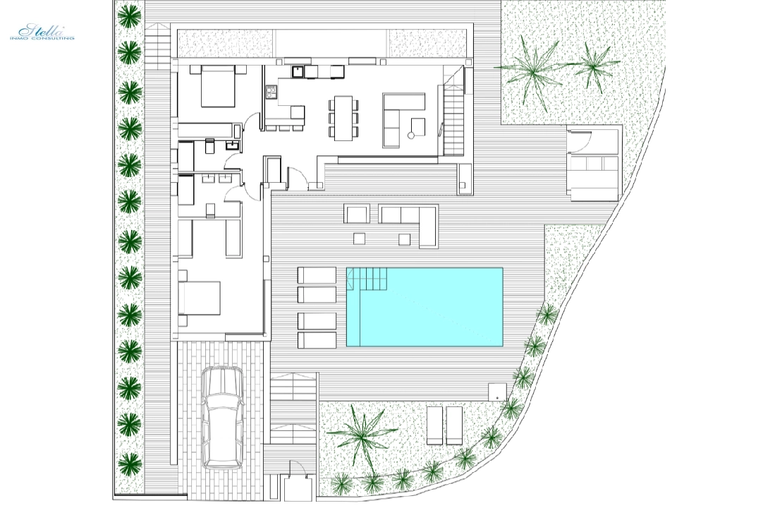 вилла in Polop(Altos de Polop) на продажу, жилая площадь 230 м², aircondition, поверхности суши 429 м², 3 спальни, 2 ванная, pool, ref.: BP-3444POL-26