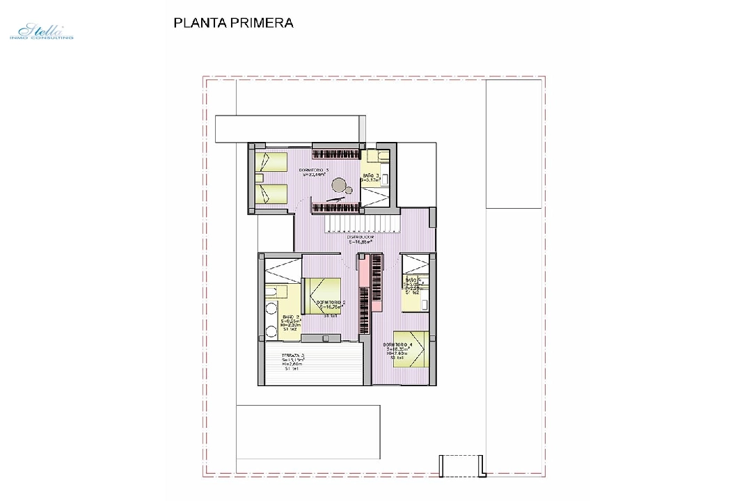 вилла in Dehesa de Campoamor на продажу, жилая площадь 307 м², состояние Совершенно Новый, поверхности суши 500 м², 4 спальни, 4 ванная, pool, ref.: HA-DCN-100-E15-12