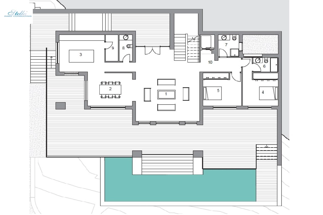 вилла in Javea(Javea) на продажу, жилая площадь 739 м², aircondition, поверхности суши 908 м², 5 спальни, 5 ванная, pool, ref.: BP-6303JAV-6