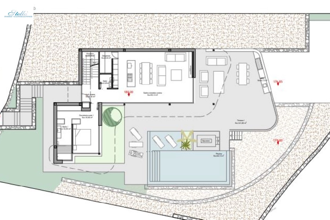 вилла in Benitachell(Cumbre del Sol) на продажу, жилая площадь 387 м², aircondition, поверхности суши 877 м², 4 спальни, 4 ванная, pool, ref.: BP-4043BELL-15