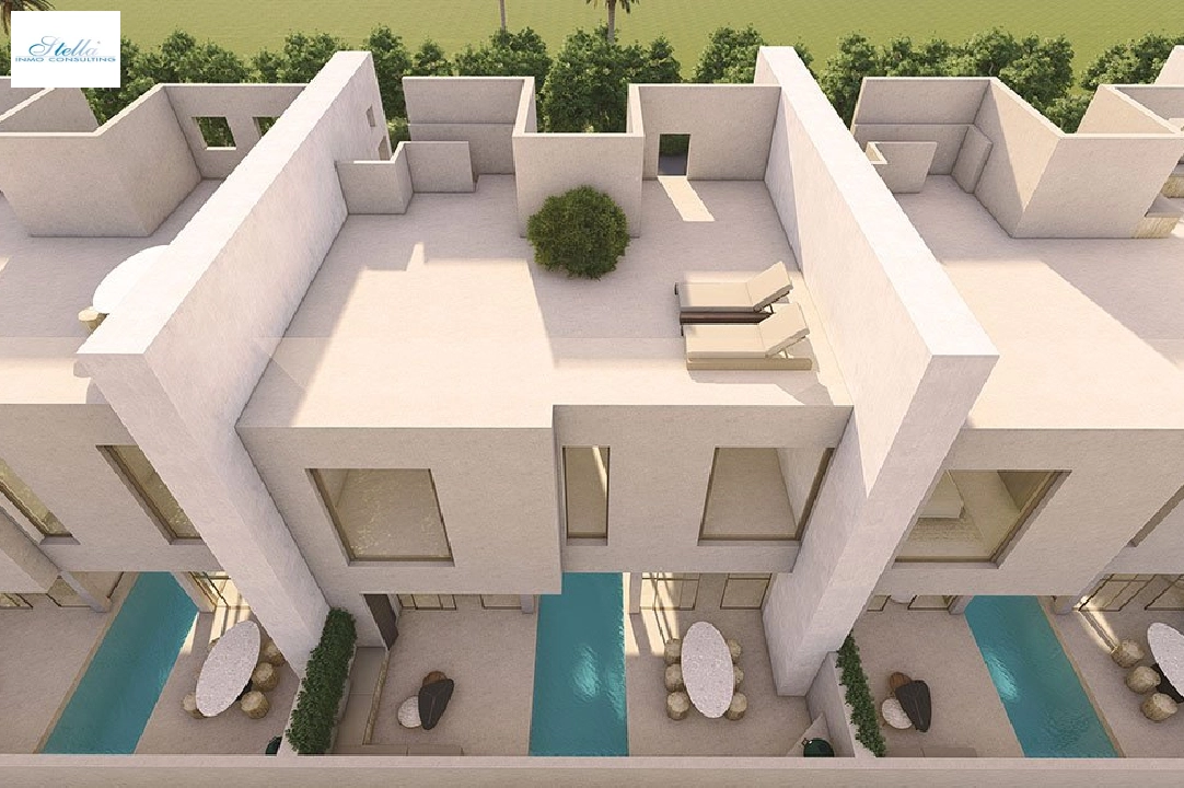 террасный дом in Formentera del Segura на продажу, жилая площадь 217 м², состояние Совершенно Новый, aircondition, поверхности суши 175 м², 3 спальни, 2 ванная, pool, ref.: HA-FRN-131-R01-10