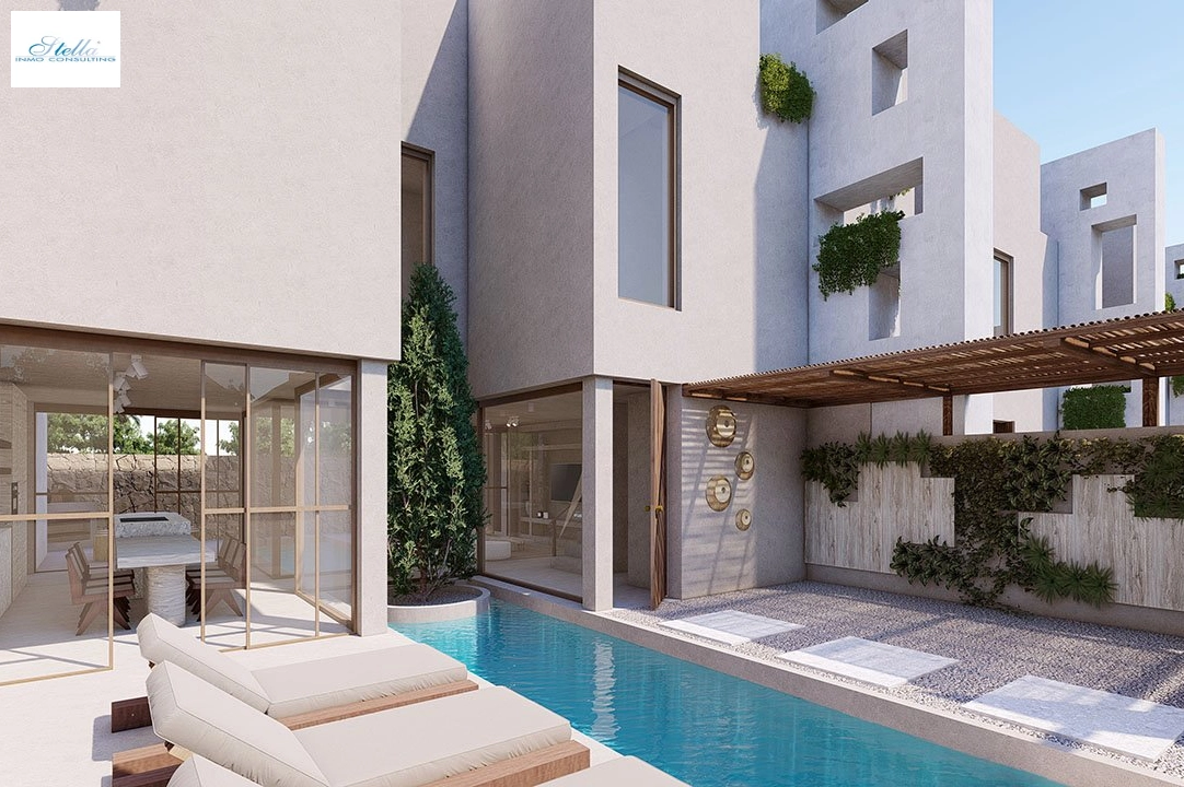 террасный дом in Formentera del Segura на продажу, жилая площадь 217 м², состояние Совершенно Новый, aircondition, поверхности суши 175 м², 3 спальни, 2 ванная, pool, ref.: HA-FRN-131-R01-2