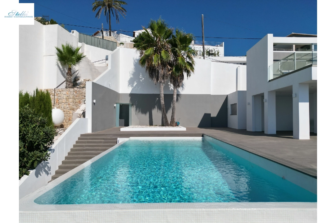 вилла in Moraira(Moraira) на продажу, жилая площадь 400 м², год постройки 2014, состояние Как новый, + Подпольное отопление, aircondition, поверхности суши 850 м², 4 спальни, 4 ванная, pool, ref.: AS-2522-4