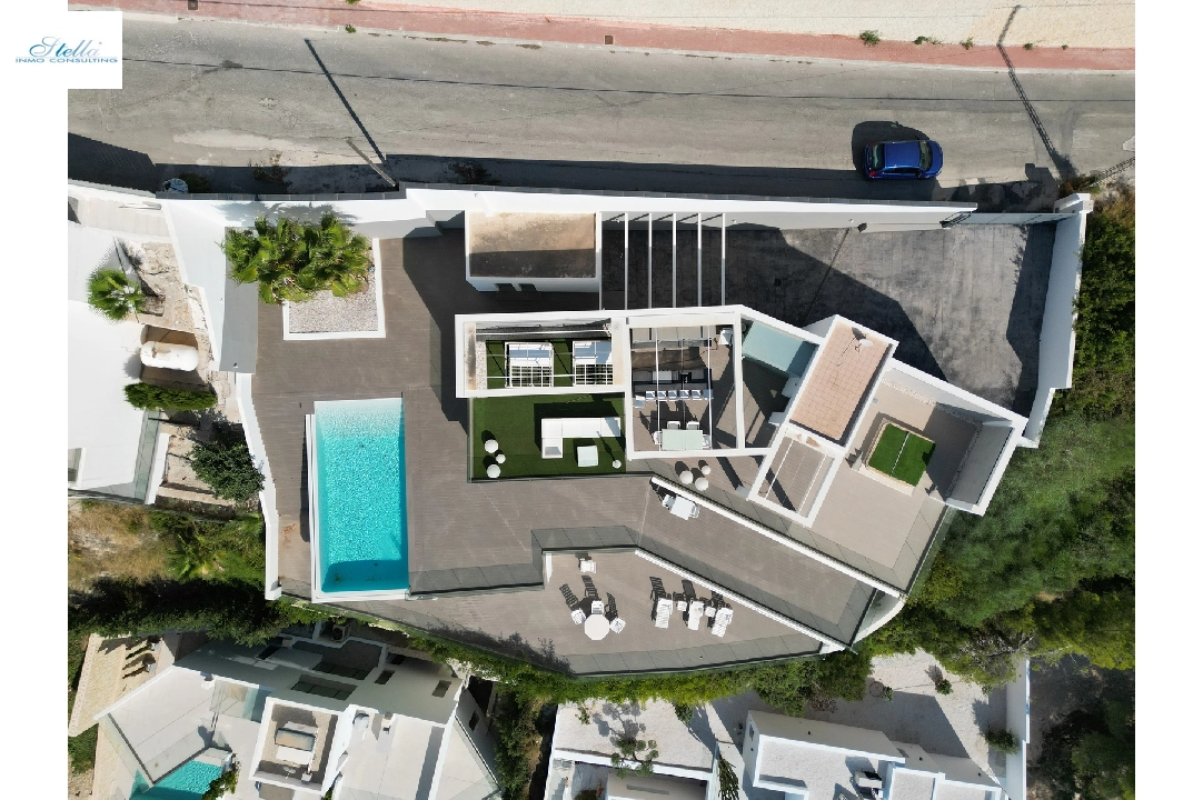 вилла in Moraira(Moraira) на продажу, жилая площадь 400 м², год постройки 2014, состояние Как новый, + Подпольное отопление, aircondition, поверхности суши 850 м², 4 спальни, 4 ванная, pool, ref.: AS-2522-7