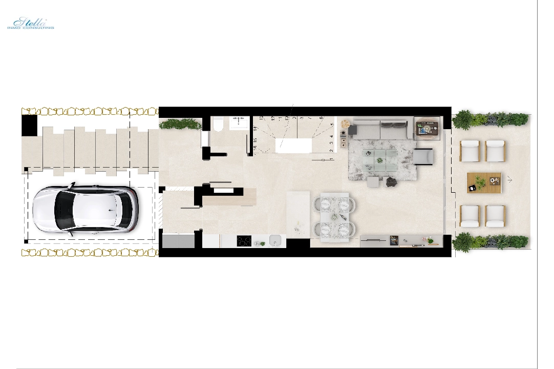 таунхаус in Estepona(Estepona Golf) на продажу, жилая площадь 225 м², поверхности суши 272 м², 3 спальни, 3 ванная, pool, ref.: TW-GREEN-GOLF-30-26