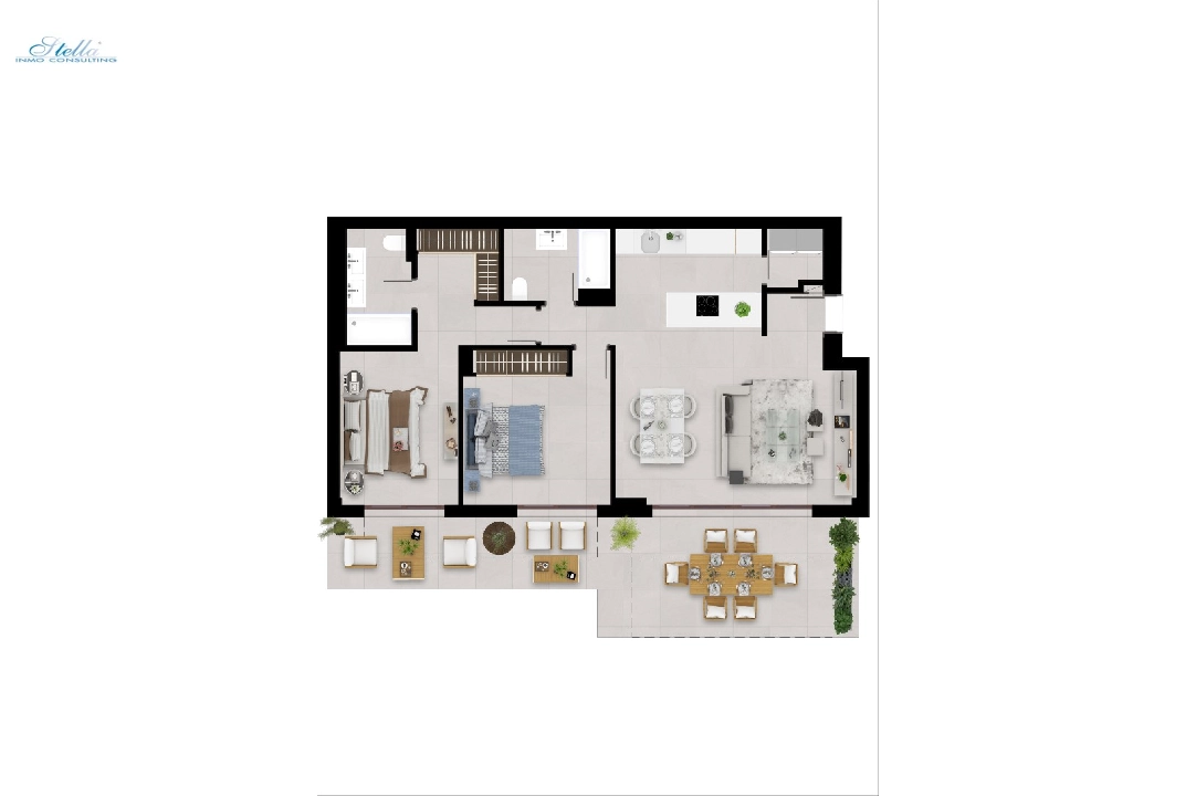 квартира in Malaga на продажу, жилая площадь 97 м², поверхности суши 129 м², 2 спальни, 2 ванная, pool, ref.: TW-ALMAZARA-HILLS-27