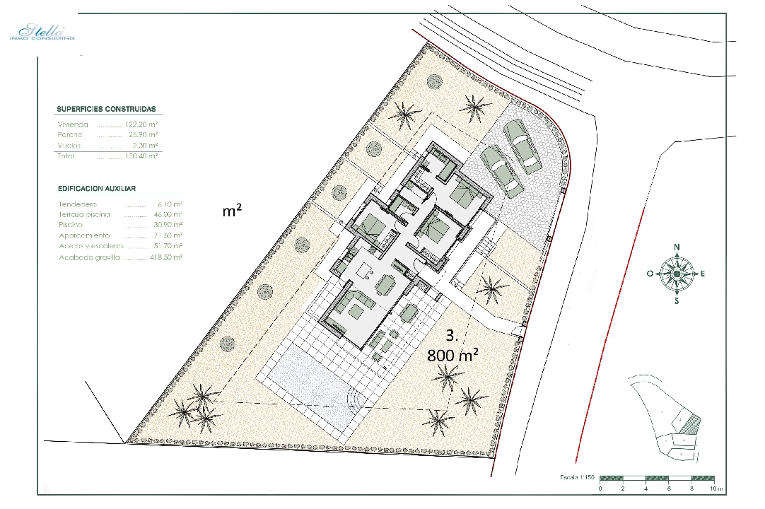 вилла in Benissa на продажу, жилая площадь 150 м², год постройки 2022, aircondition, поверхности суши 800 м², 3 спальни, 2 ванная, pool, ref.: BI-BE.H-863-4