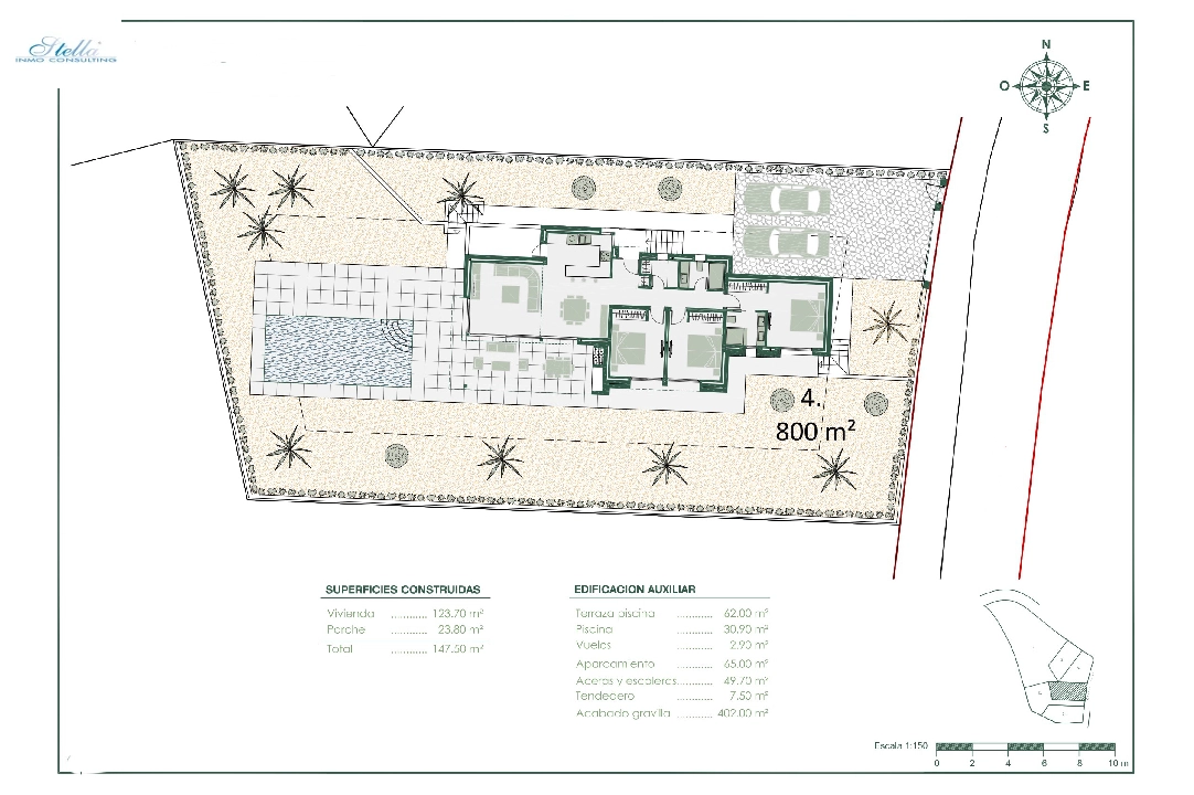 вилла in Benissa на продажу, жилая площадь 147 м², год постройки 2022, aircondition, поверхности суши 800 м², 3 спальни, 2 ванная, pool, ref.: BI-BE.H-864-4