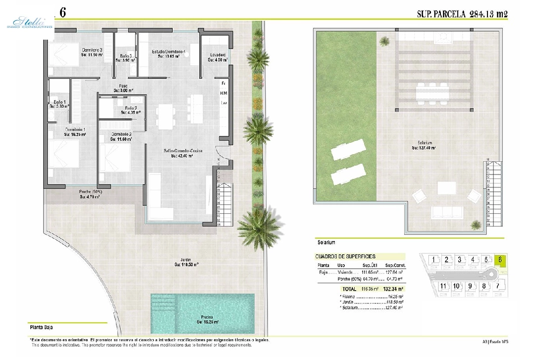 вилла in Alhama de Murcia на продажу, жилая площадь 260 м², состояние Совершенно Новый, поверхности суши 284 м², 4 спальни, 3 ванная, pool, ref.: HA-AHN-111-E03-7