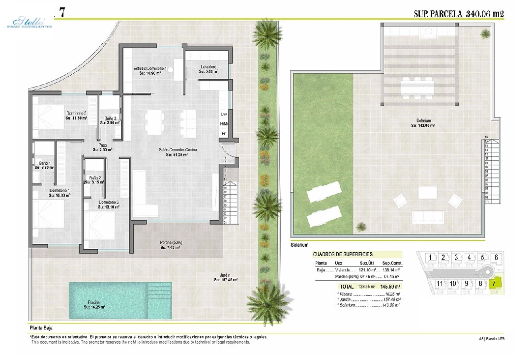 вилла in Alhama de Murcia на продажу, жилая площадь 260 м², состояние Совершенно Новый, поверхности суши 284 м², 4 спальни, 3 ванная, pool, ref.: HA-AHN-111-E03-8