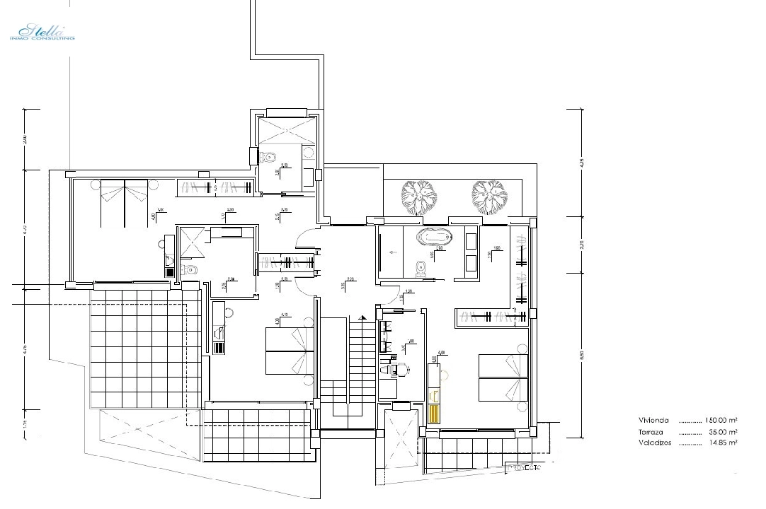 вилла in Calpe на продажу, жилая площадь 336 м², aircondition, поверхности суши 1783 м², 4 спальни, 4 ванная, pool, ref.: CA-H-1538-AMB-8