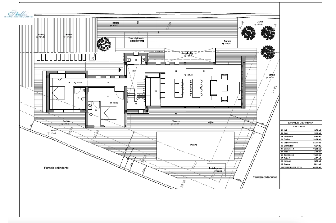 вилла in Moraira(Pla del Mar) на продажу, жилая площадь 280 м², год постройки 2023, aircondition, поверхности суши 817 м², 3 спальни, 3 ванная, pool, ref.: BI-MT.H-768-8