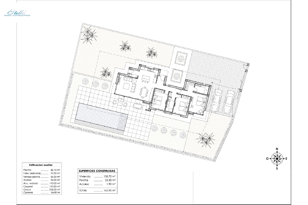 вилла in Calpe на продажу, жилая площадь 166 м², aircondition, поверхности суши 800 м², 3 спальни, 2 ванная, pool, ref.: BI-CA.H-443-3