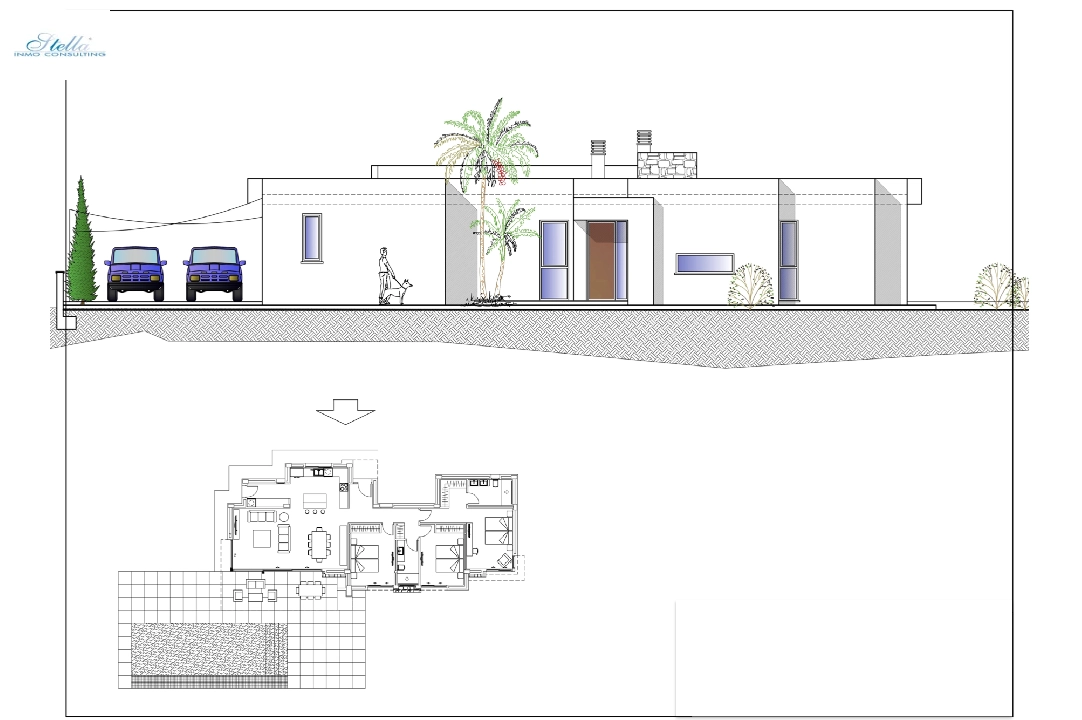 вилла in Calpe на продажу, жилая площадь 166 м², aircondition, поверхности суши 800 м², 3 спальни, 2 ванная, pool, ref.: BI-CA.H-443-7