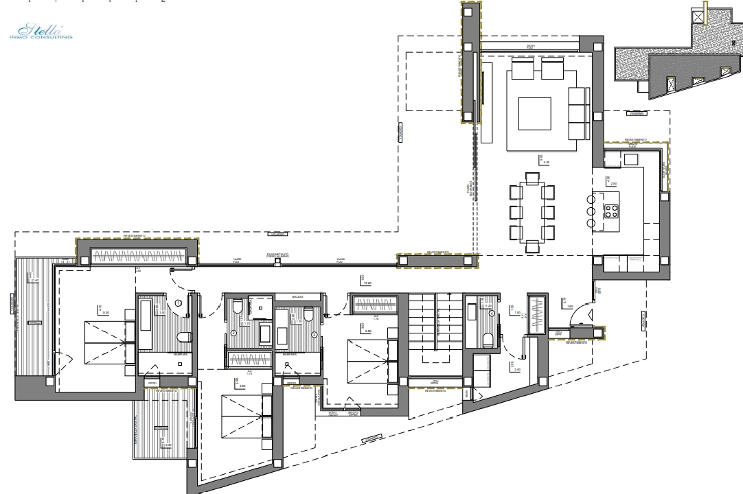 вилла in Benitachell(Cumbre del Sol) на продажу, жилая площадь 615 м², aircondition, поверхности суши 951 м², 3 спальни, 4 ванная, pool, ref.: BP-4178BELL-11