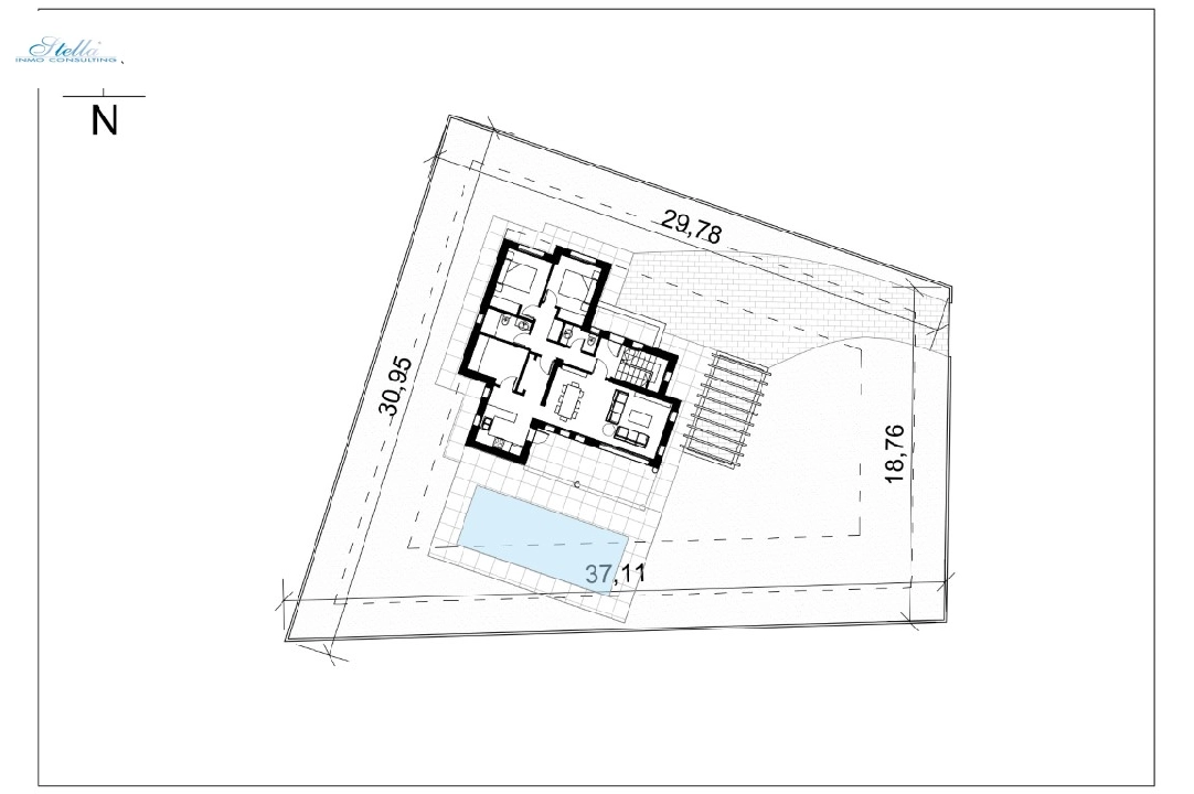 вилла in Calpe(Buenavista) на продажу, жилая площадь 154 м², aircondition, поверхности суши 822 м², 3 спальни, 2 ванная, ref.: BP-6399CAL-9