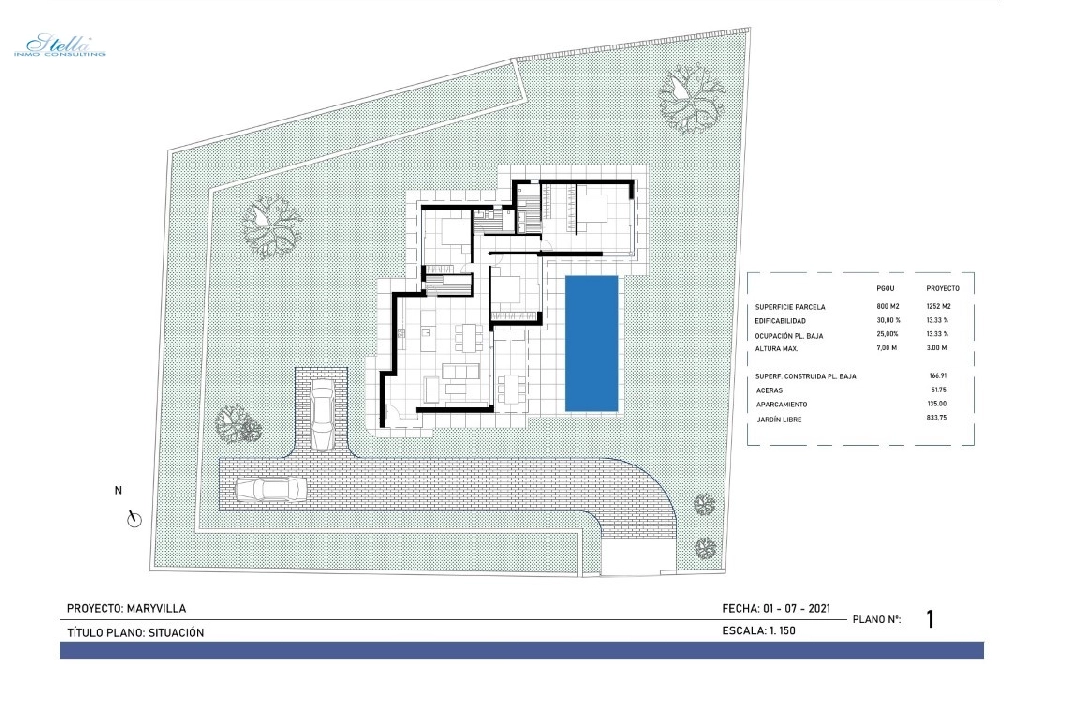 вилла in Calpe(Puerto Blanco) на продажу, жилая площадь 167 м², aircondition, поверхности суши 1252 м², 3 спальни, 2 ванная, ref.: BP-6414CAL-10