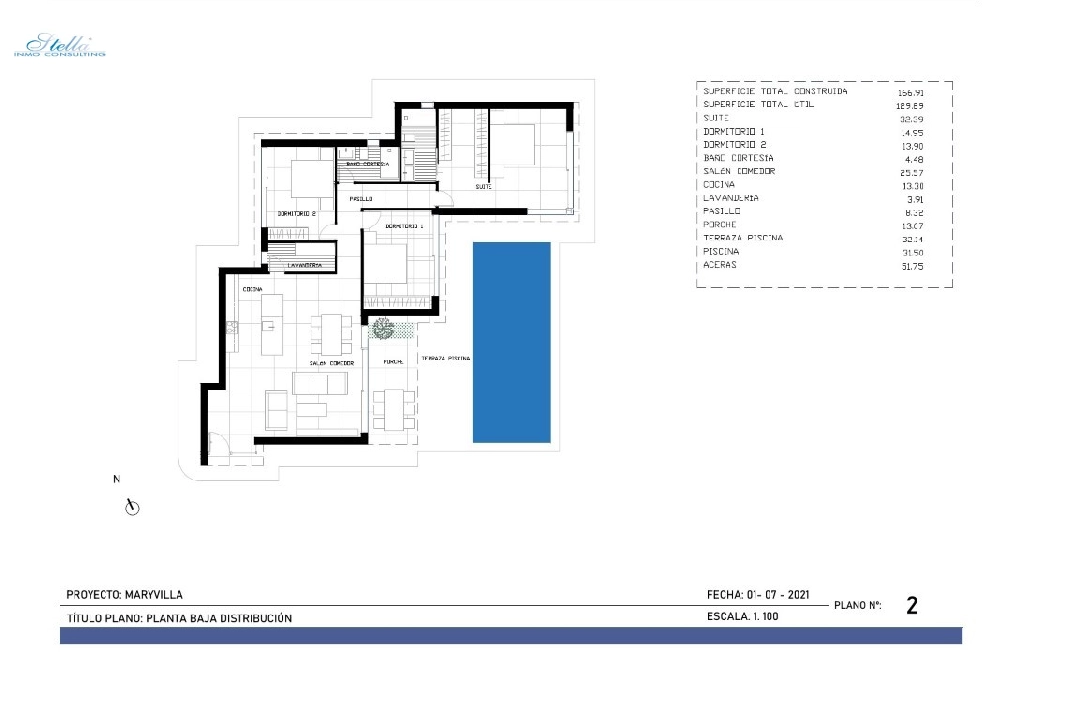 вилла in Calpe(Puerto Blanco) на продажу, жилая площадь 167 м², aircondition, поверхности суши 1252 м², 3 спальни, 2 ванная, ref.: BP-6414CAL-11