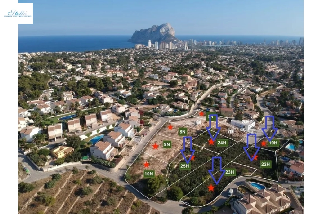 участок под строительство жилья in Calpe(Gran Sol) на продажу, aircondition, поверхности суши 4322 м², pool, ref.: BP-6417CAL-1