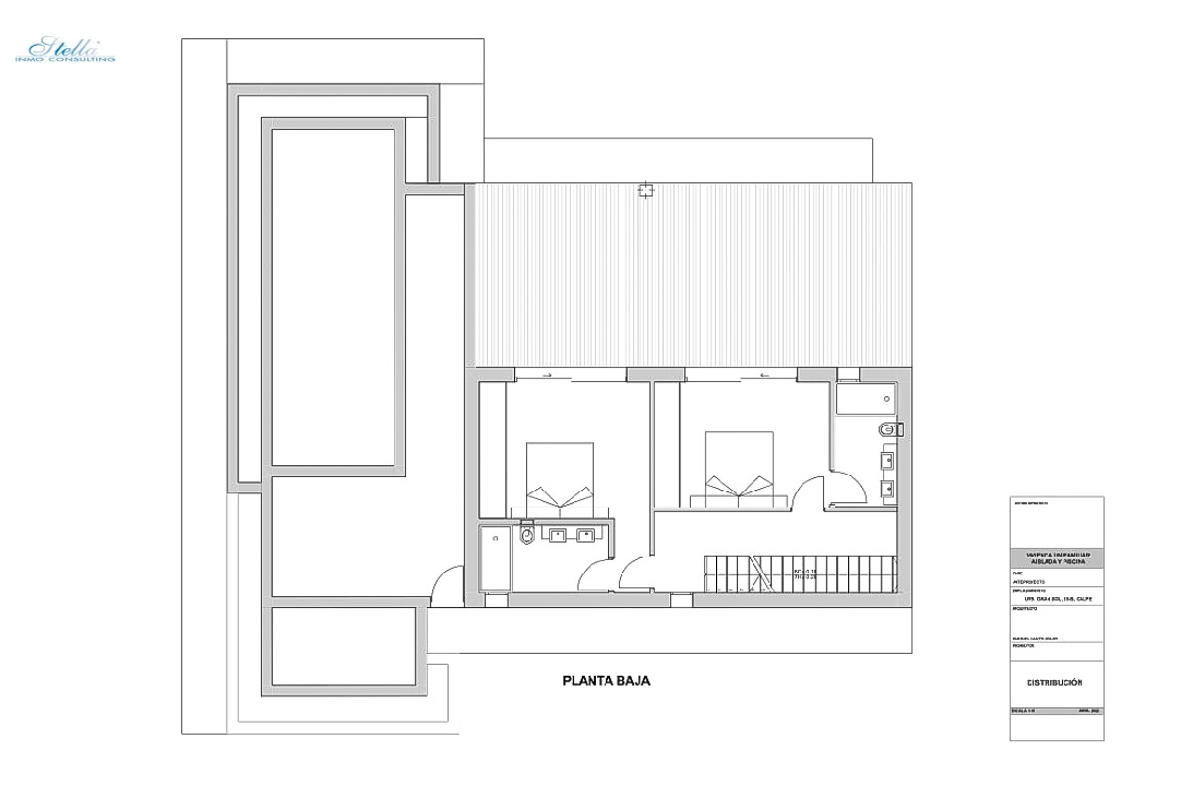 вилла in Calpe(Gran Sol) на продажу, жилая площадь 176 м², aircondition, поверхности суши 800 м², 3 спальни, 3 ванная, ref.: BP-6431CAL-8