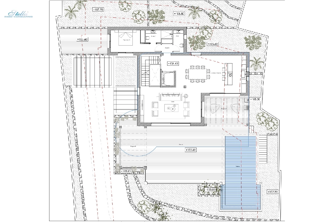 вилла in Moraira на продажу, жилая площадь 425 м², год постройки 2023, aircondition, поверхности суши 1000 м², 4 спальни, 4 ванная, pool, ref.: BI-MT.H-777-15