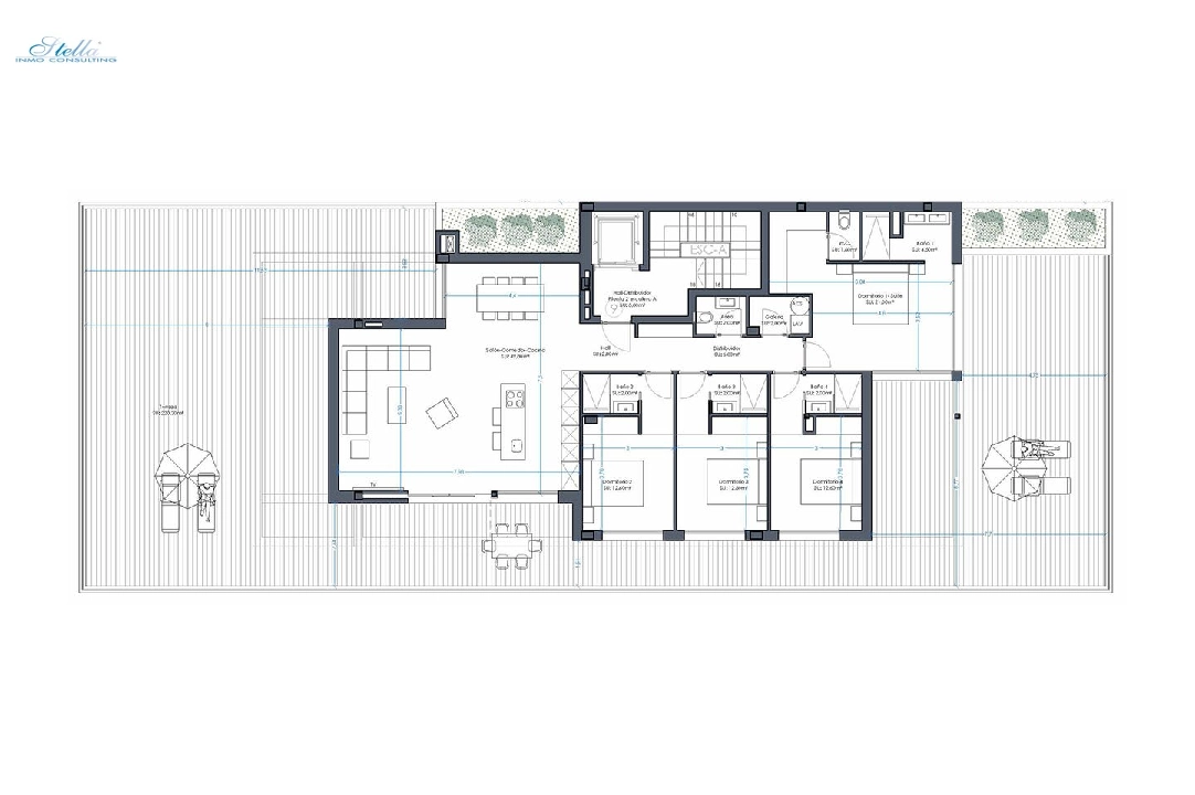 пентхаус in Orihuela Costa на продажу, жилая площадь 426 м², состояние Совершенно Новый, aircondition, 4 спальни, 4 ванная, pool, ref.: HA-OCN-161-A04-5