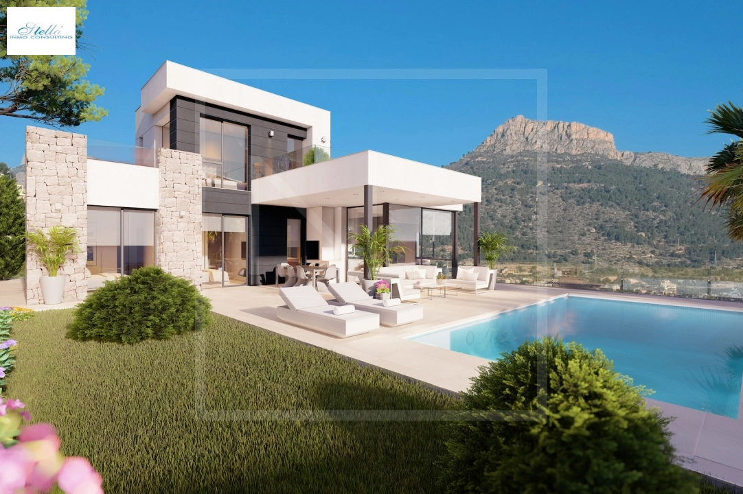 вилла in Calpe на продажу, жилая площадь 321 м², + Подпольное отопление, aircondition, поверхности суши 885 м², 4 спальни, 4 ванная, pool, ref.: NL-NLD1451-1