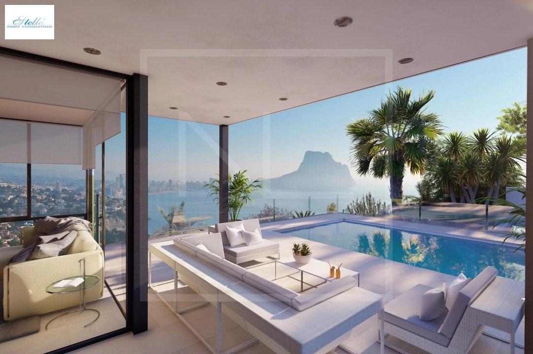 вилла in Calpe на продажу, жилая площадь 321 м², + Подпольное отопление, aircondition, поверхности суши 885 м², 4 спальни, 4 ванная, pool, ref.: NL-NLD1451-4