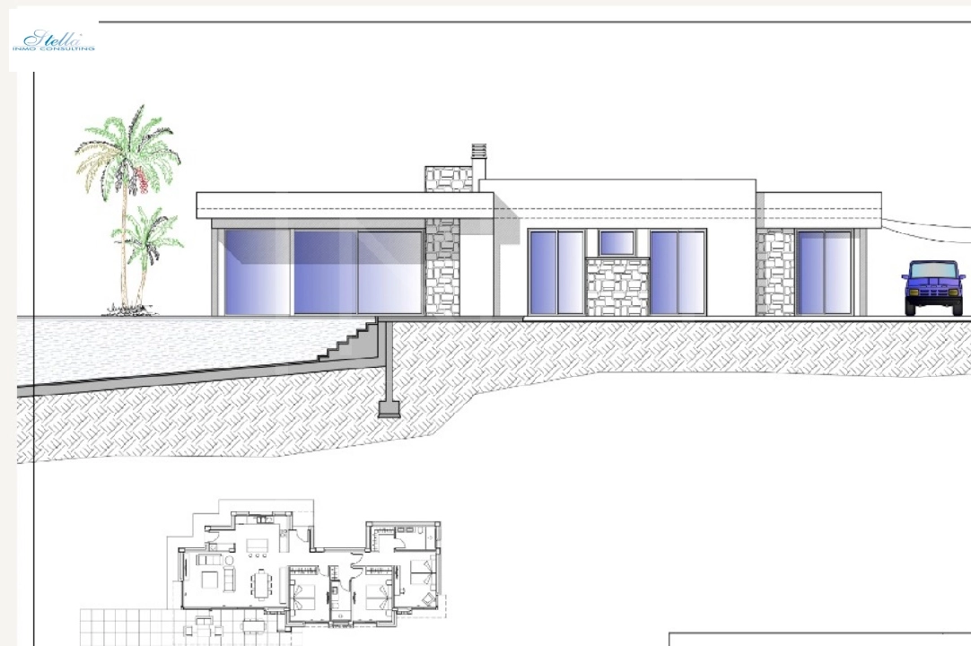 вилла in Calpe на продажу, жилая площадь 282 м², + Подпольное отопление, aircondition, поверхности суши 800 м², 3 спальни, 2 ванная, pool, ref.: NL-NLD1452-6