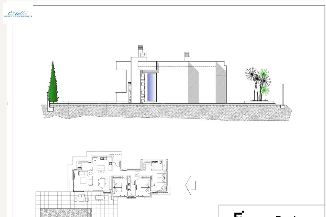 вилла in Calpe на продажу, жилая площадь 282 м², + Подпольное отопление, aircondition, поверхности суши 800 м², 3 спальни, 2 ванная, pool, ref.: NL-NLD1452-8