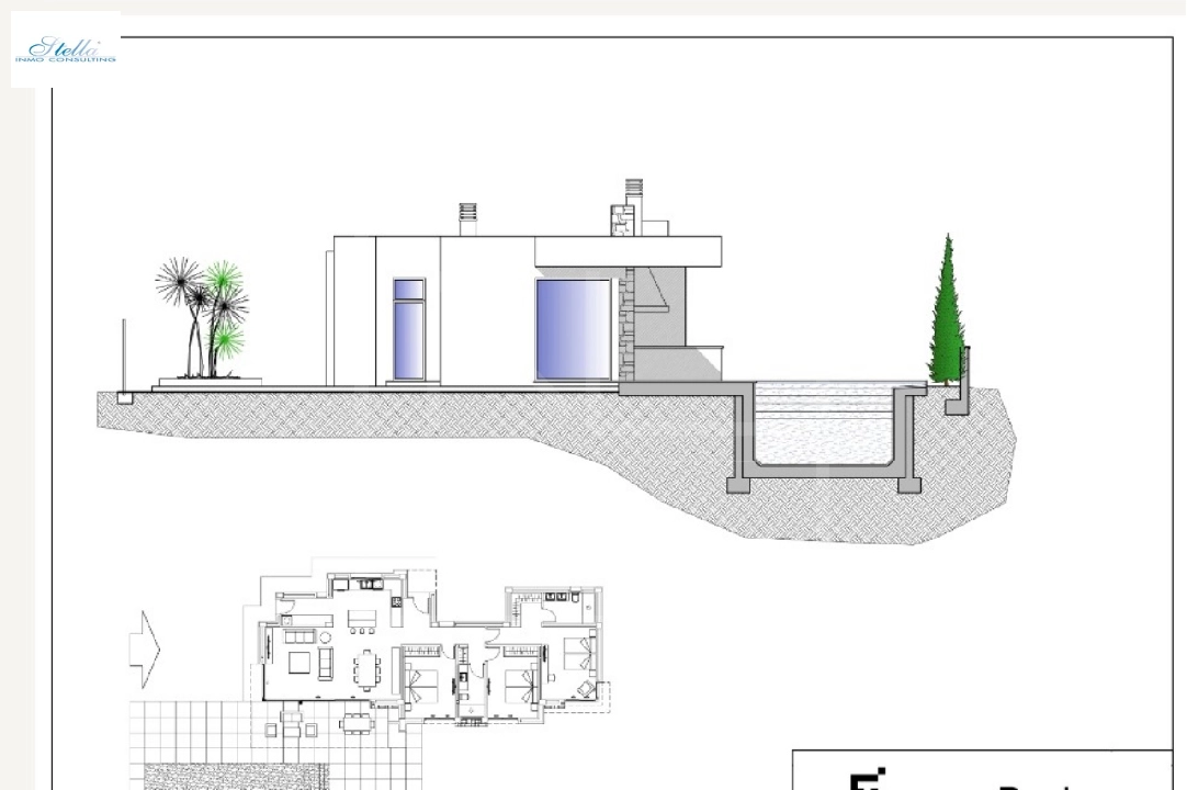 вилла in Calpe на продажу, жилая площадь 282 м², + Подпольное отопление, aircondition, поверхности суши 800 м², 3 спальни, 2 ванная, pool, ref.: NL-NLD1452-9