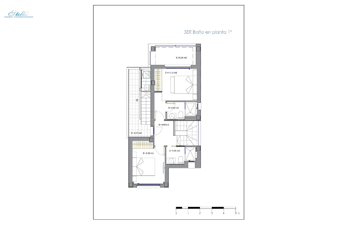 вилла in Santiago de la Ribera на продажу, жилая площадь 155 м², состояние Совершенно Новый, поверхности суши 164 м², 3 спальни, 2 ванная, pool, ref.: HA-SRN-116-E01-13