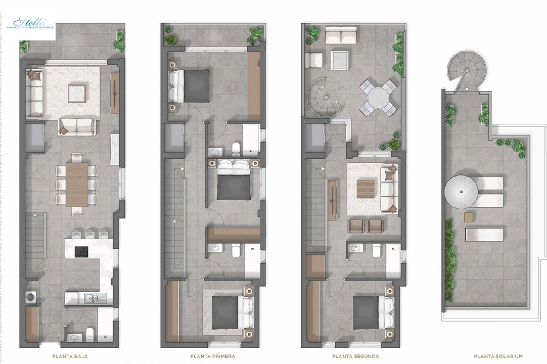 двухквартирный дом in Guardamar del Segura на продажу, жилая площадь 202 м², состояние Совершенно Новый, поверхности суши 148 м², 4 спальни, 4 ванная, ref.: HA-GUN-150-D01-10