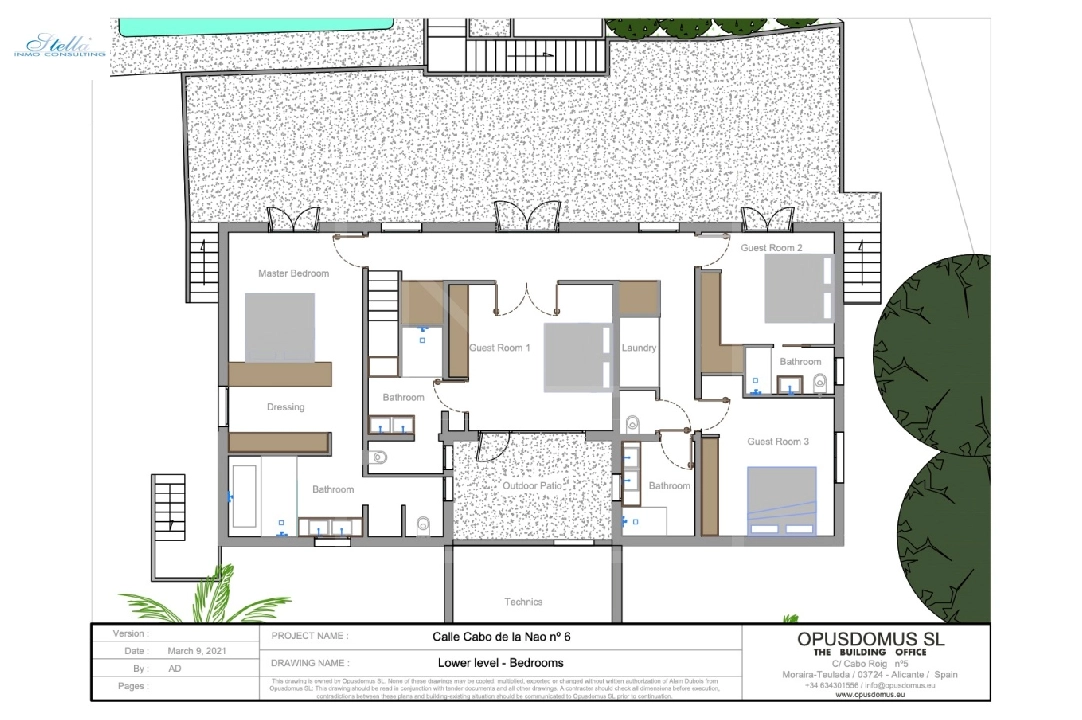 вилла in Moraira на продажу, жилая площадь 357 м², aircondition, поверхности суши 804 м², 4 спальни, 4 ванная, pool, ref.: NL-NL1426-22