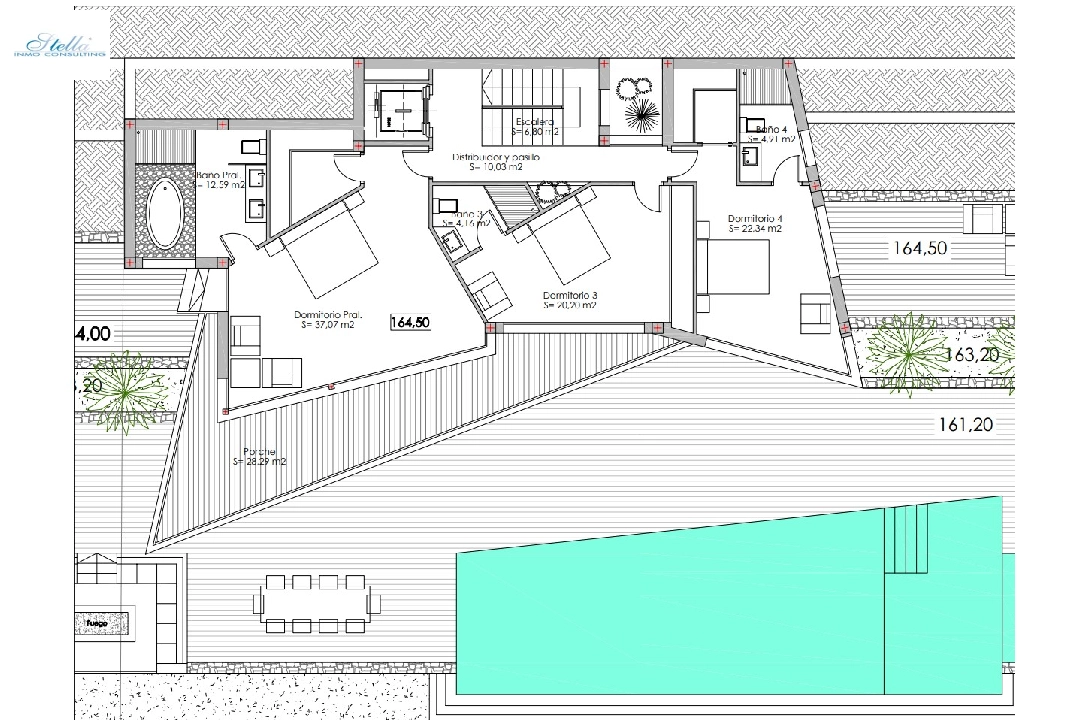 вилла in Benissa(Raco de galeno) на продажу, жилая площадь 569 м², aircondition, поверхности суши 1540 м², 4 спальни, 5 ванная, pool, ref.: BP-3614BEN-10