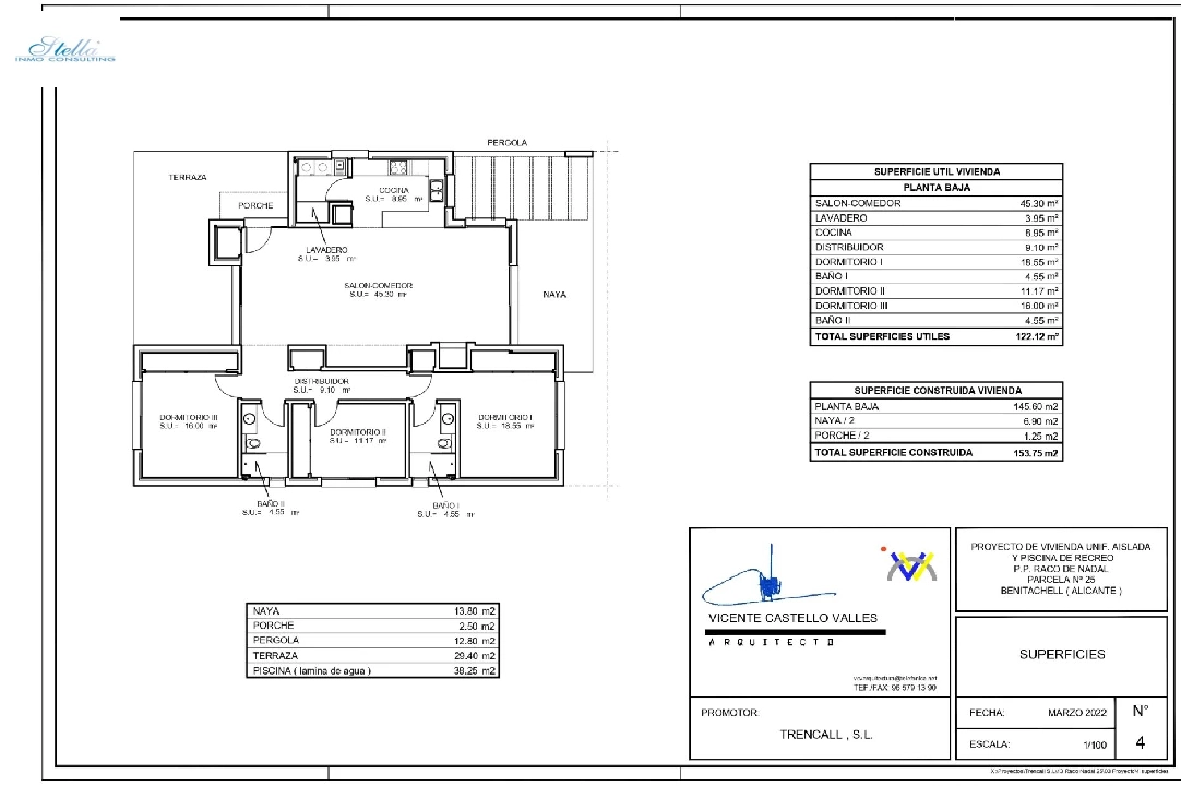 вилла in Benitachell на продажу, aircondition, 3 спальни, 2 ванная, pool, ref.: BS-82591777-7